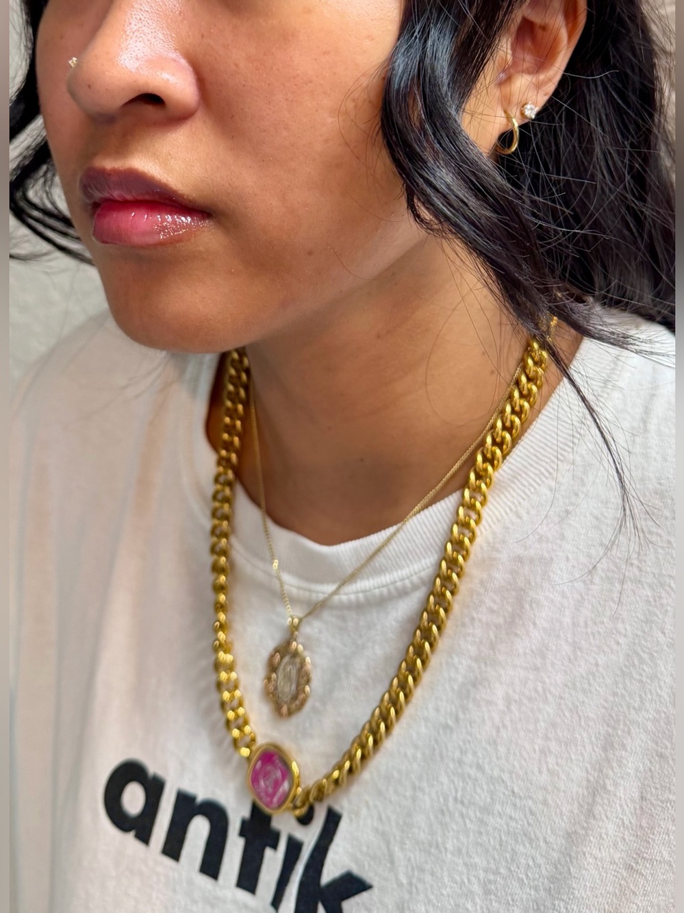👑✅PRICE FIRM✅ Hefty Fashion Gold ID Chain Necklace. NWOT - Picture 17 of 17